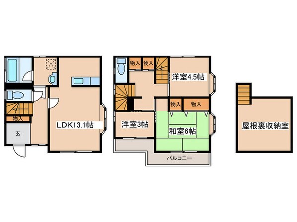 町田市野津田町戸建の物件間取画像